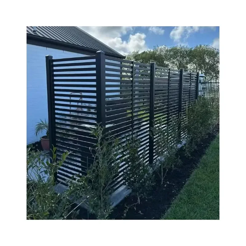 Modern Outdoor Decorative Aluminum Swimming Pool Fence with Round Design Privacy Eco-Friendly White/Black