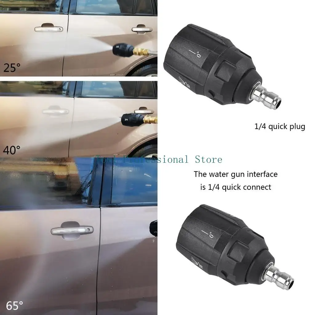 

57QF Насадка для мытья под высоким давлением 5 в 1, быстродействующий разъем 1/4, вращающаяся 0 15 25 40 65 Чистящая шайба