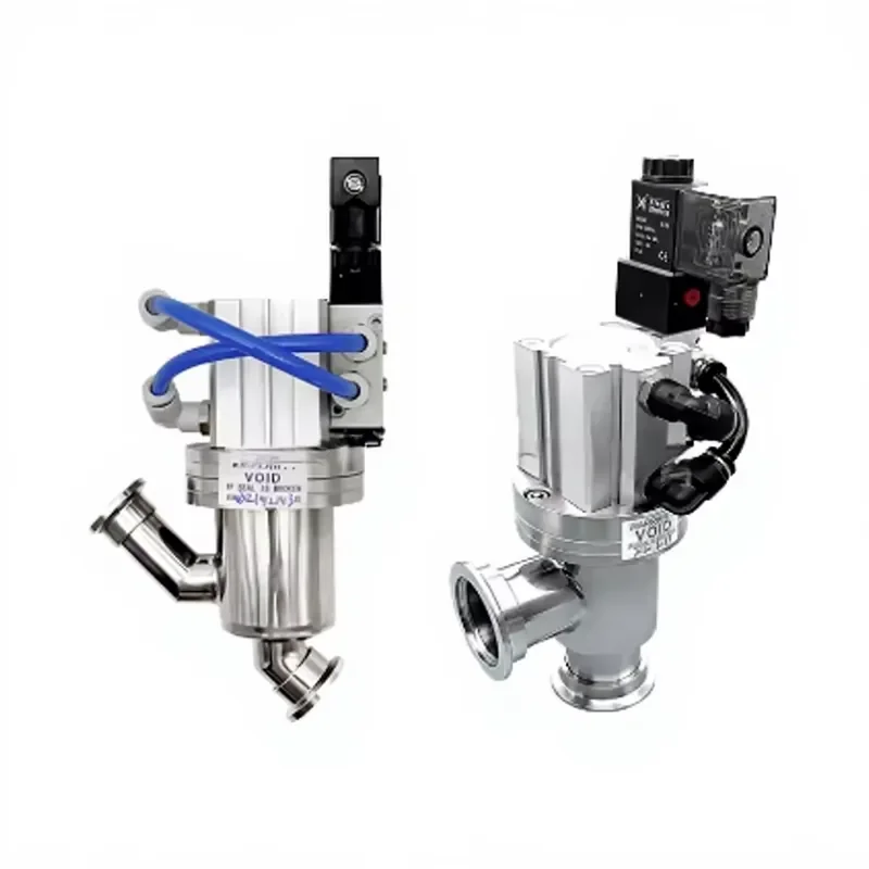 

Item Excellent Quality 304 Stainless Steel KF Manual Baffle Valve T-shaped Professional Manufacturer Angle Valves