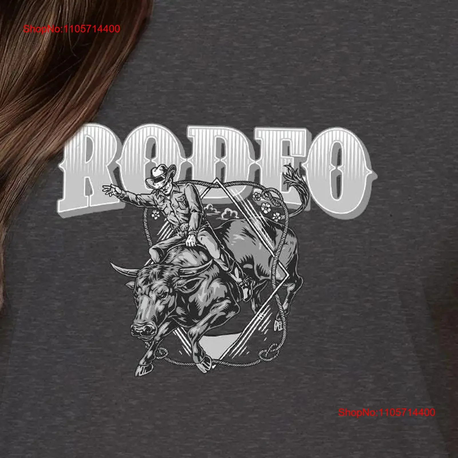 The RODEO Cowboy Bucking Bull T Shirt Western Style with Diamond Frame Rope Circle For and Fans vintage Washed graphic fashion