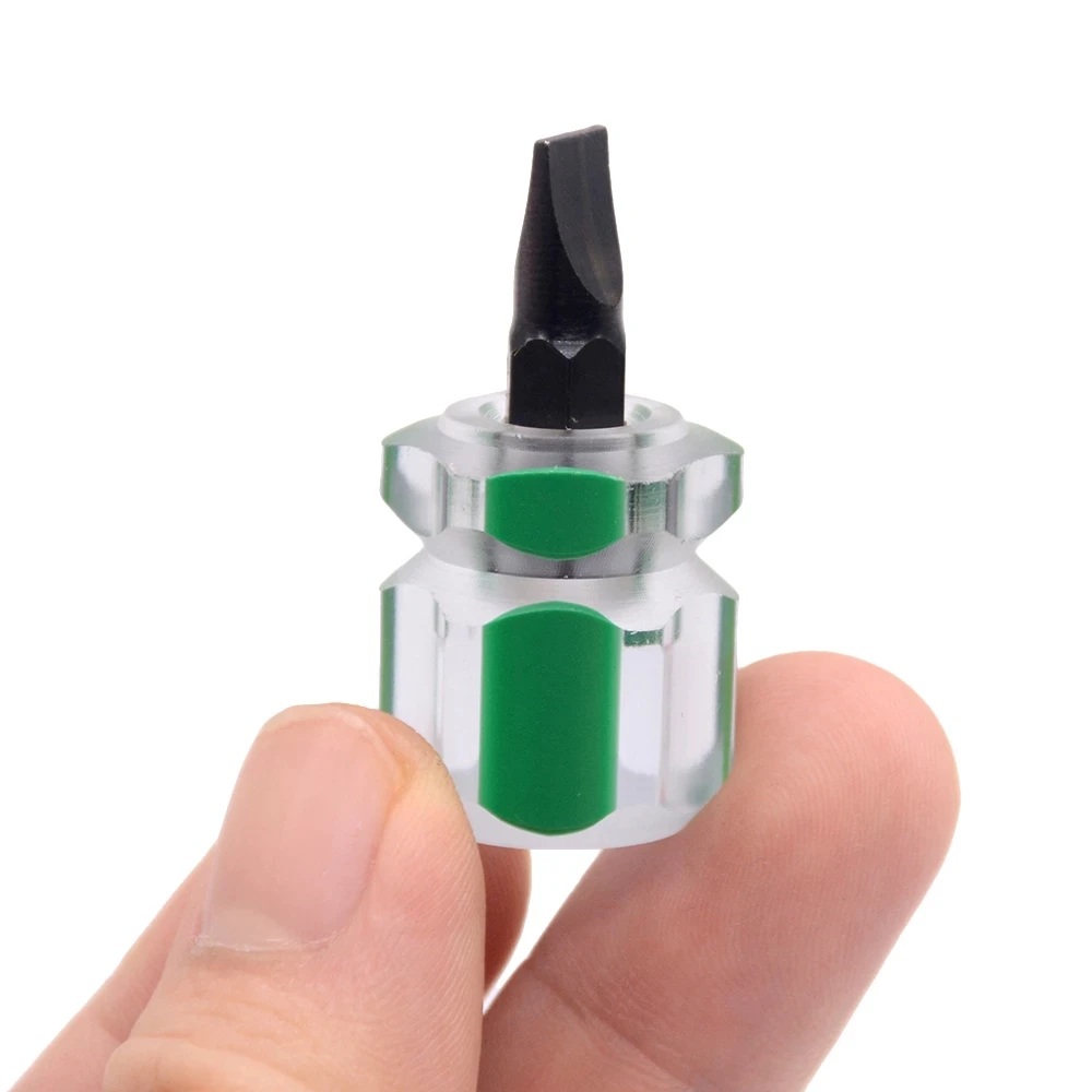 Imagem -06 - Mini Chave de Fenda Cabeça Cruz do Punho Curto Entalhado Estrela Micro Usado para a Manutenção do Automóvel Para-choque 2-piece