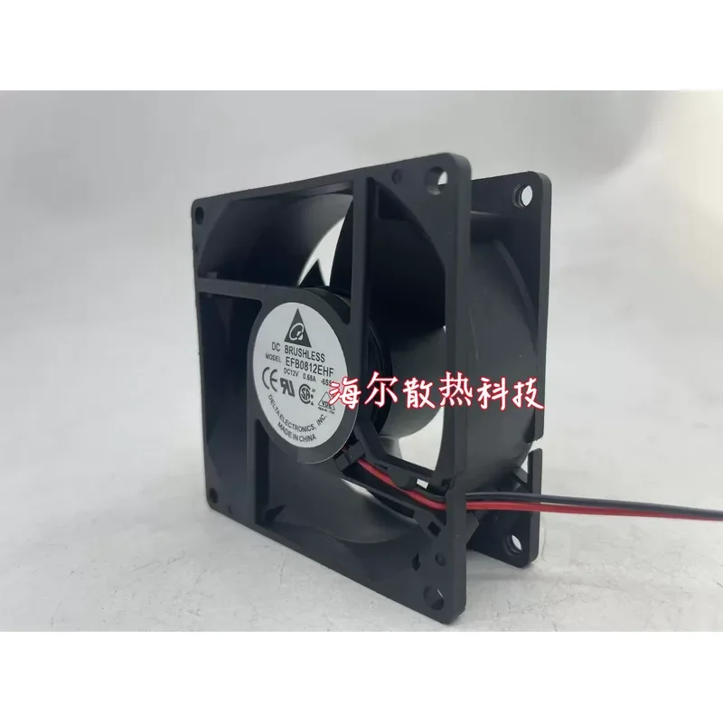 for Delta EFB0812EHF DC 12V 0.68A 8032 Large Air Volume Double Ball Bearing Server Cooling Fan