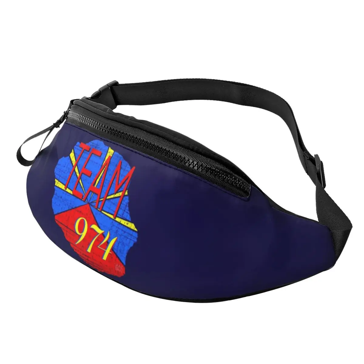974 Reunion Island Flag Waist Bag for Women Men Crossbody Fanny Pack Running Phone Money Pouch