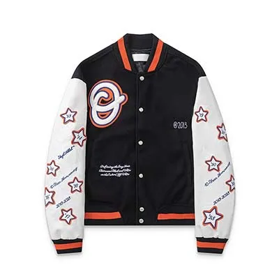 أفضل نسخة 1:1 مزيج القطن والصوف شعار التطريز النساء الرجال سترة معطف الهيب هوب فضفاضة تناسب سترة زي بيسبول #2