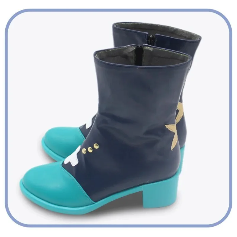 

25COSGame Ensemble Stars Puffy Bunny Shinobu Sengoku Обувь для косплея Хэллоуин Карнавальные ботинки Реквизит для косплея Обувь из искусственной кожи на заказ