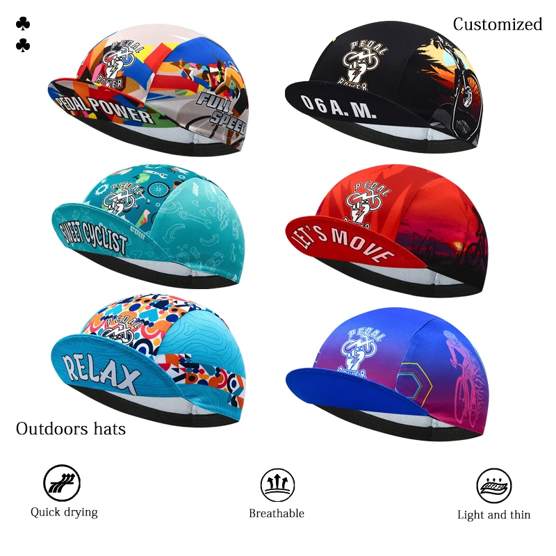 Quick drying Bike Hats Outdoor Cycling Caps UV protection Bicycle Hat Customized