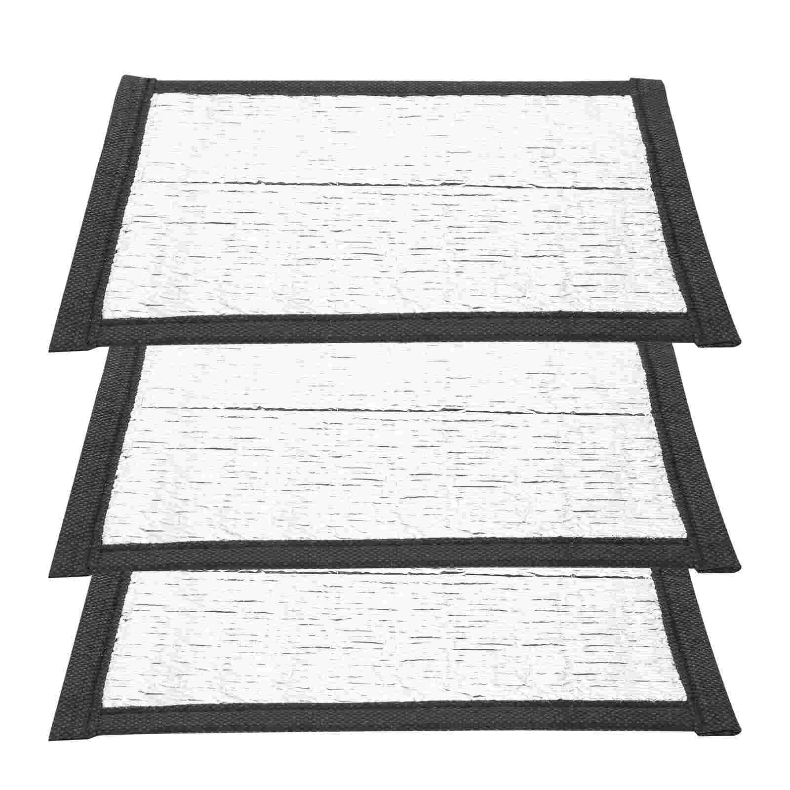 

3 Pcs Reptile Insulation Heating Pad Pet Heated Blanket Reflective Film for Tortoise Mat Cat Pads