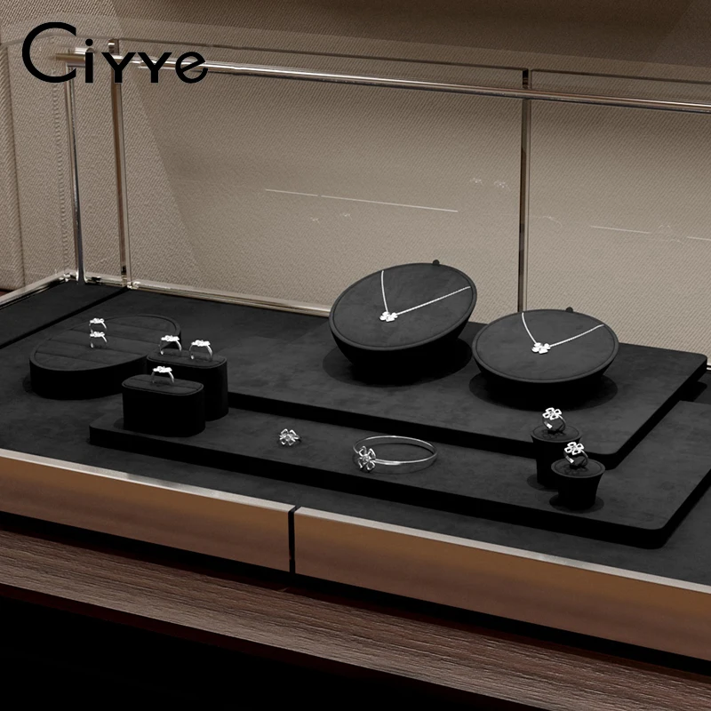 

Ciyye Jewelry Display Stand Ring Earrings Necklace Couple Ring Holder Jewelry Display Set Jewelry Stand Jewelry Display Props