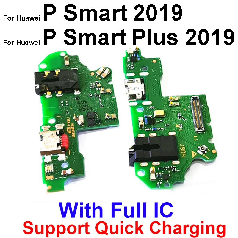 For Huawei P Smart S Z P Smart Pro 2018 2019 2020 2021 USB Charger Board with Microphone USB Charging Dock Board Parts