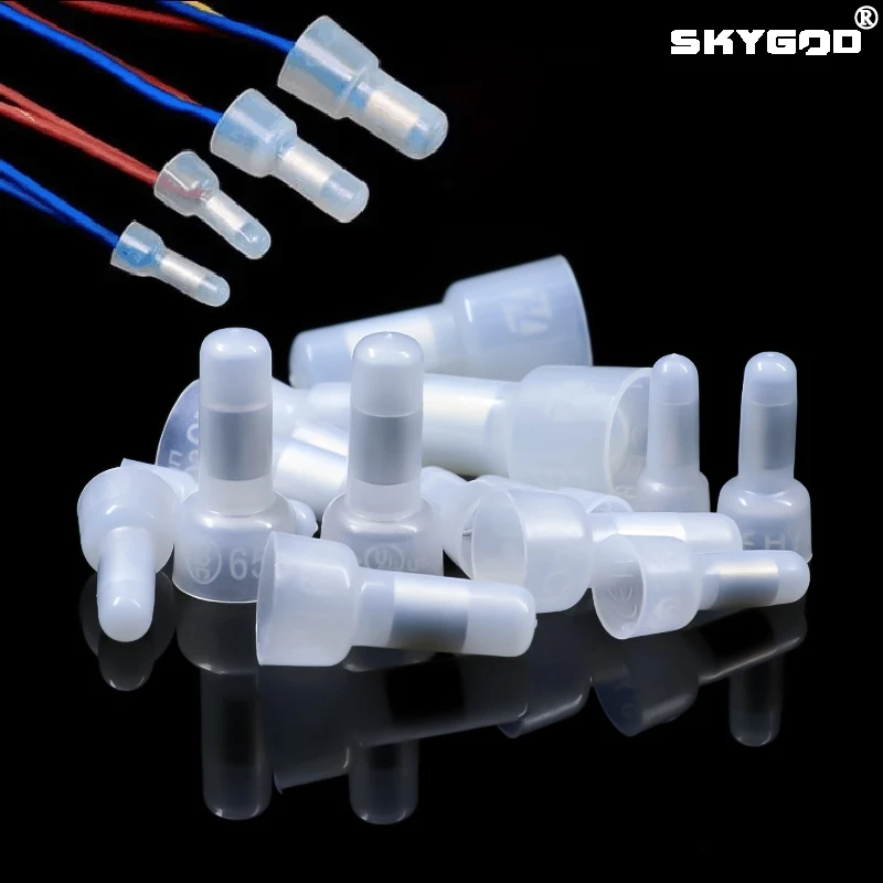 

10~3000pcs Wire Terminal CE Type CE-1 CE-2 CE-5 CE-8 Pressure Line Nylon66 Closed End Cap Connector Car Audio Cable Crimp Splice