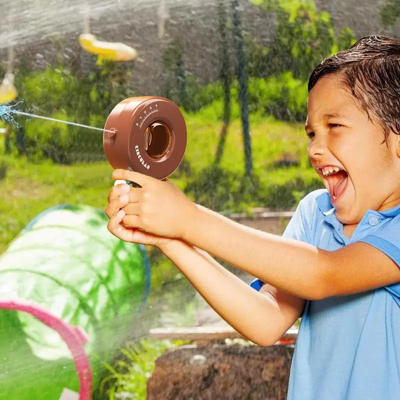 Jouets de pulvérisation géométriques portables pour enfants, fournitures de piscine colorées, accessoires de jeu d'eau pour rassemblement sur la plage et l'arrière-cour