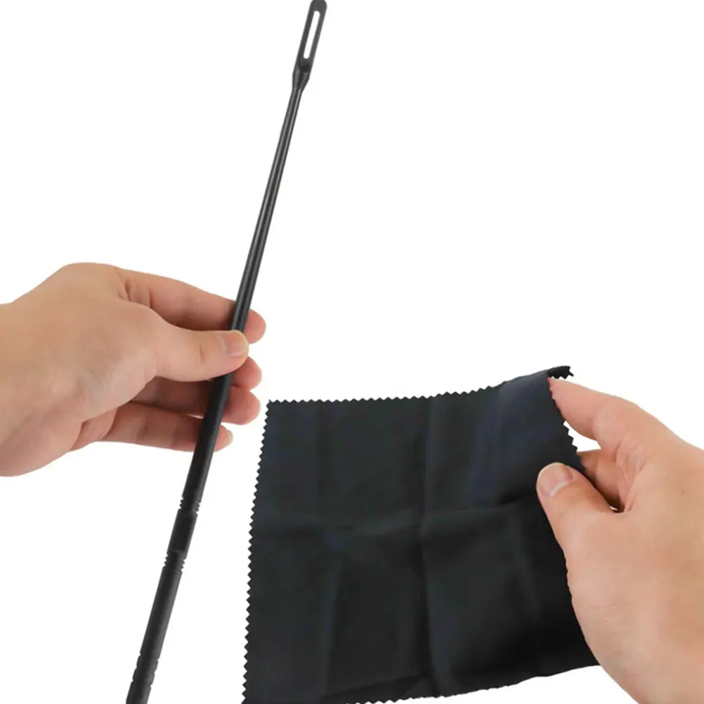 

1 set Cleaning Rod Set for Flute Clarinet Saxophone Cleaner Kit Flute Cleaning Kits Reusable Plastic Cloths Portable Supplies