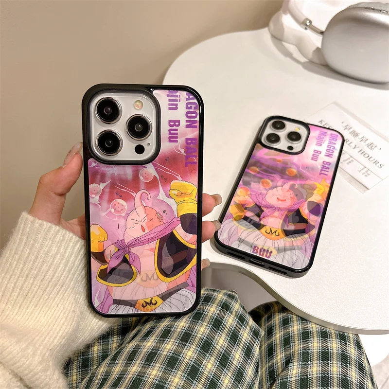 

Magnetic Original 3D Dragon Ball Majin Buu Saga Case For iPhone 17 16 15 14 13 12 Pro Max Funda For Magsafe Silicone Hard Cover