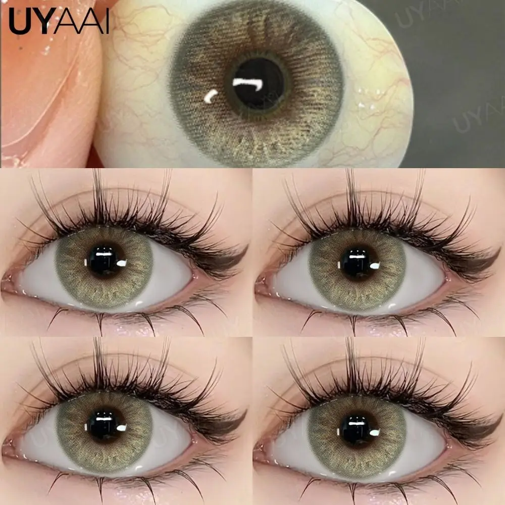 UYAAI 15MM Pupillenvergrößernde Farbige Schwarze Kontaktlinsen für Braune Augen Schneller Versand Hochwertige Natürlich Aussehende Linsen – Detail 5