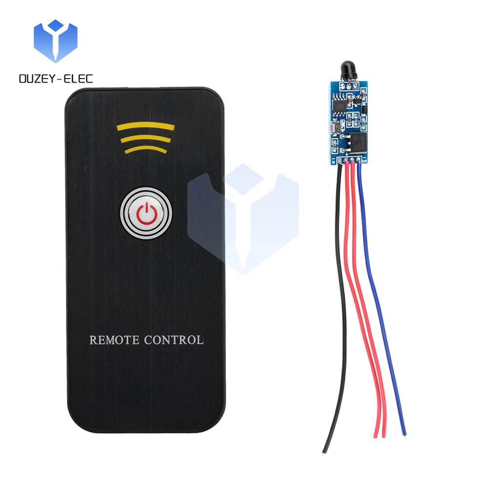 Infrared RF Signal Transmitter Receiver Module NEC Code Wireless Remote Control Smart Switch for LED Lights Control