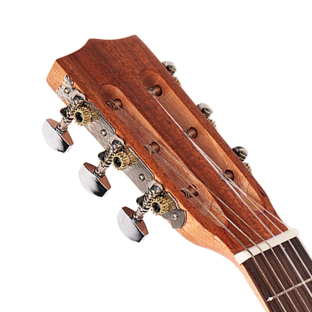 MS2812 28 Zoll Guitalele, Akustische Ukulele, Mini-Reisegitarre mit Palisander-Griffbrett, Natürliche Oberfläche – Detail 2
