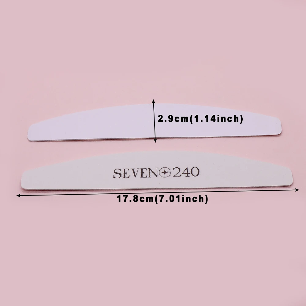 10 Stück Austauschbare Weiße Sandpapier-Nagelfeilen 240 280 Körnung Einweg-Kurven-Nagelpufferfeile Maniküre Pediküre Salon Nagelkunst-Werkzeug – Detail 5