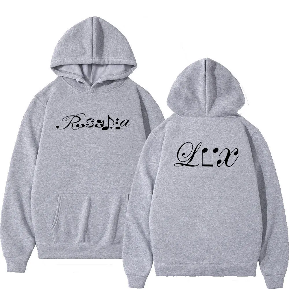 Rosía LUX رمز الموسيقى Merch هوديي الرجال النساء طويلة الأكمام سترة أنيقة على الموضة Harajuku ملابس رياضية كاجوال للخريف والشتاء #5