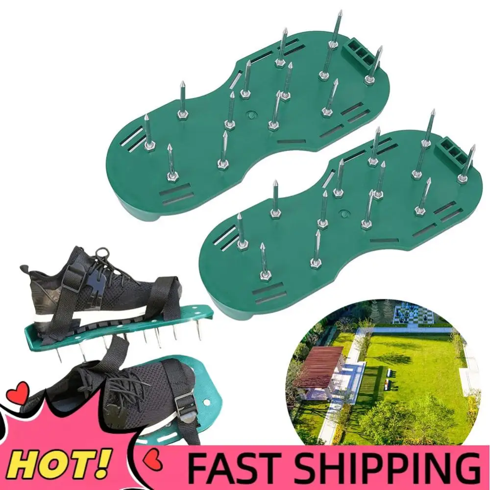 

Аэрационные сандалии для газона с шипами и регулируемым ремешком, противоскользящие, для двора, патио, сада