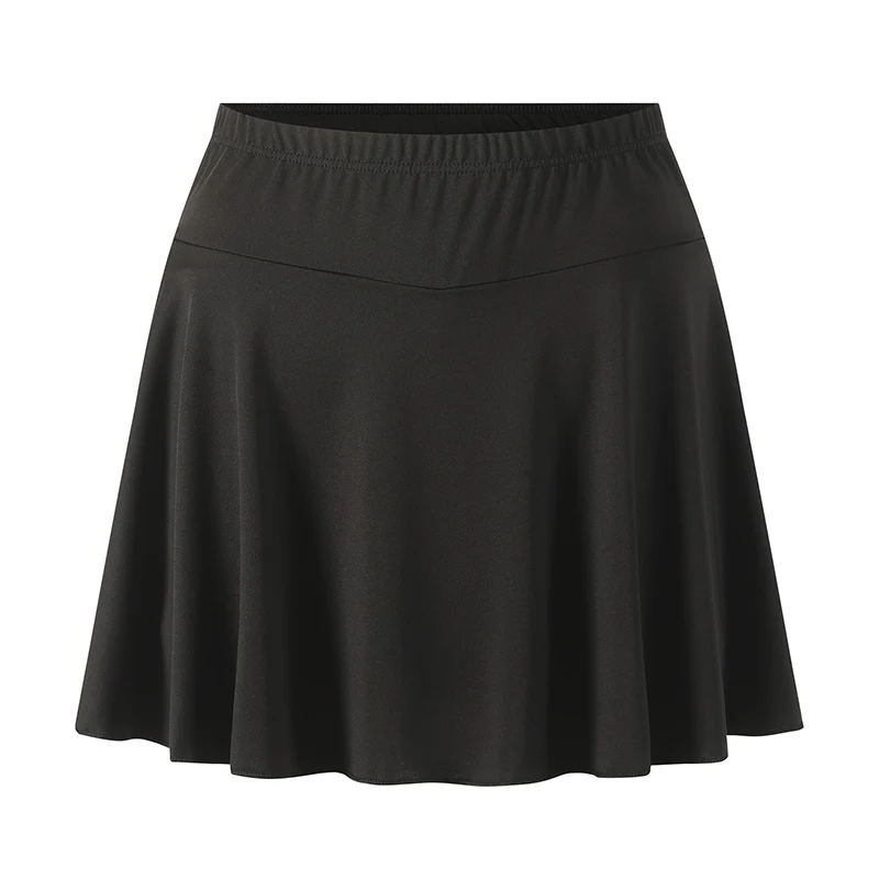 1/3 Piece Set Of Women's Half Length Skirt, Safety Pants Summer Solid Color Pleated Skirt Sports And Leisure Fashion Yoga Skirt
