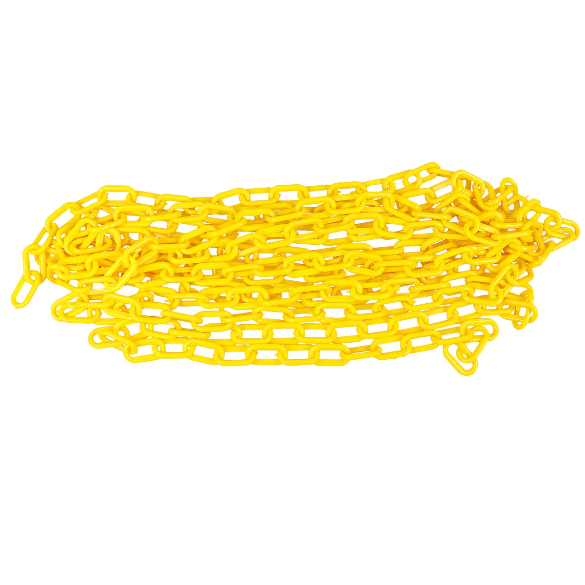 

6M Plastic Safety Chain Yellow Barrier Chain for Construction Traffic Control Crowd Management Industrial Use Heavy