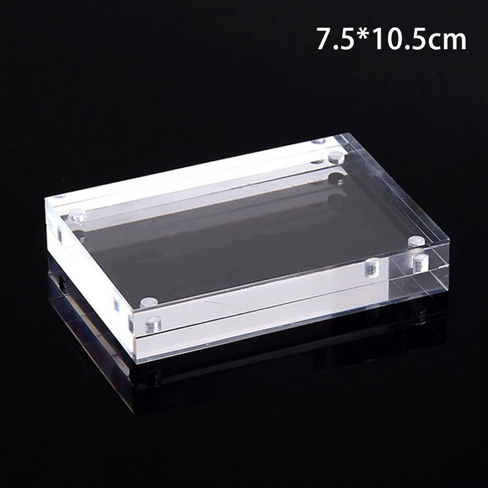 Acrylic Photo Frame Decor Display Stand Double-sided Home Replacement Spare Thick Transparent Ornament Picture