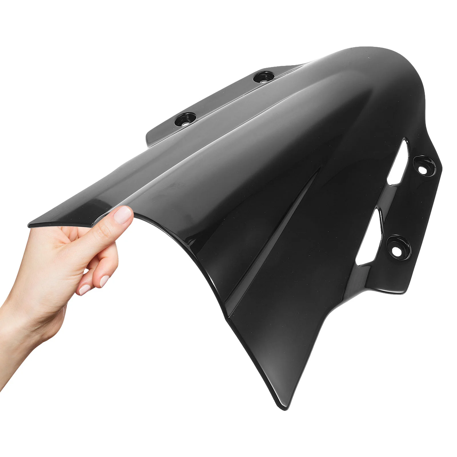 Glass Windshield Universal Motorbike Windscreen Deflect Motorcycle Deflector Attachment Refit