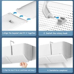 الزجاج الأمامي لمكيف الهواء المضاد للنفخ المباشر ، حاجز مخرج الهواء العالمي المقاوم للرياح المثبت على الحائط ، دليل الحبس البارد ، دليل الهواء البارد أفضل 10 مصانع للحماية من مكيفات الهواء - رقم 8