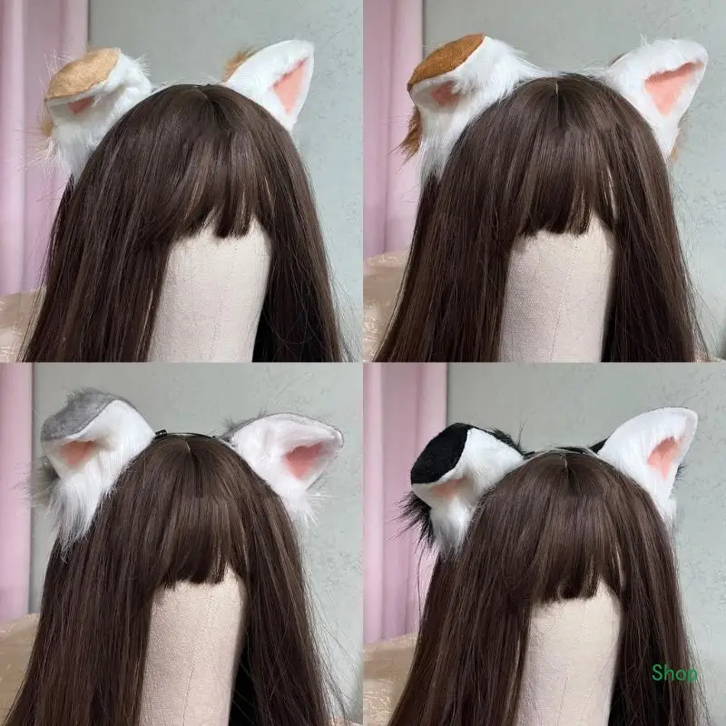 

Dropship Furry Dog Canine Ear Head Accessory Cartoon Headpieces Headwear for Costume Parties and Role Playing Gatherings