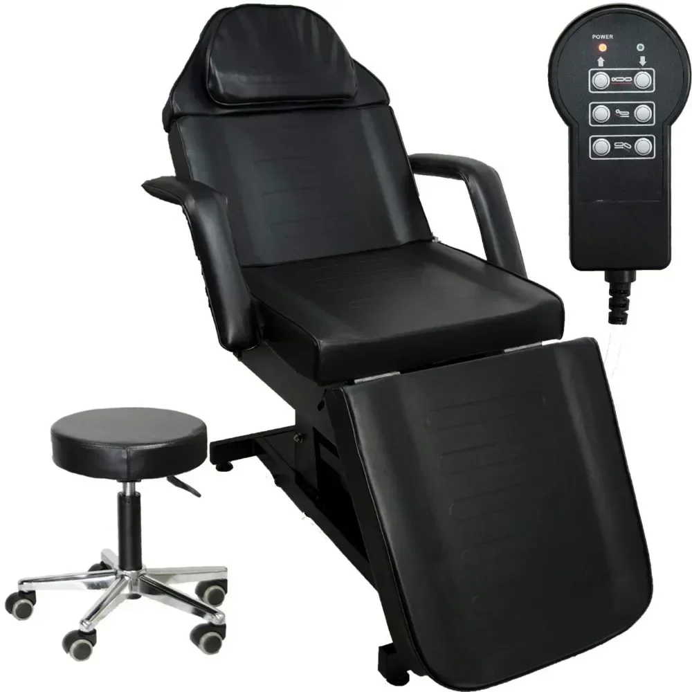 

Black Electric Tattoo Massage Table Bed Studio Furniture