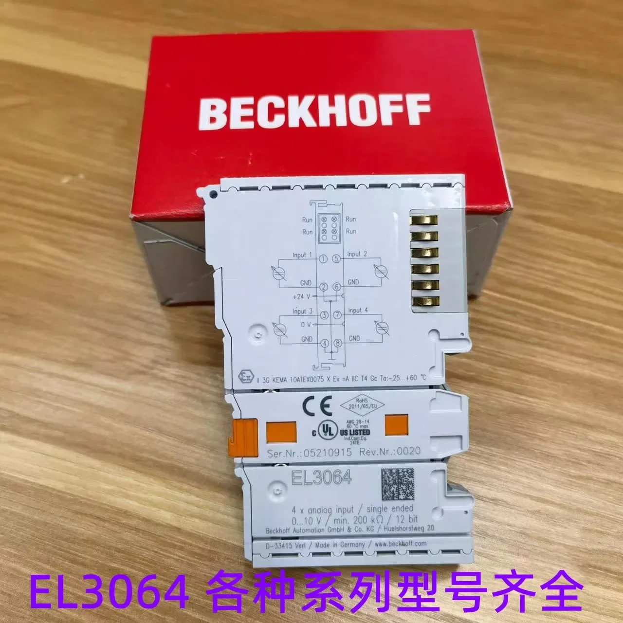 

2025.4 Beckhoff Modules EL3064 EL3062 EL3052 EL3154 EL3164 Various Models