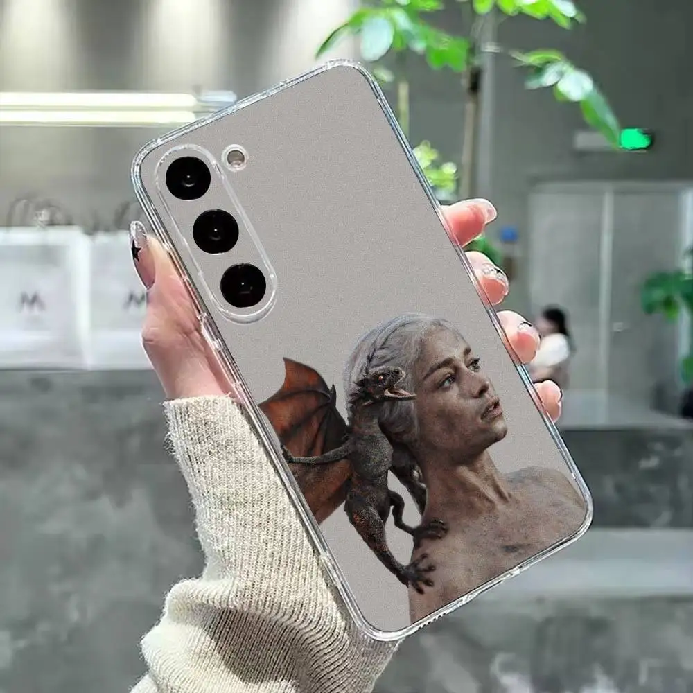 game of thrones-Dragon Mother Thrones Phone Case For Samsung Galaxy A91,80,73,72 ,71,53,52,32 ,31,22,21s,20,Transparent Case