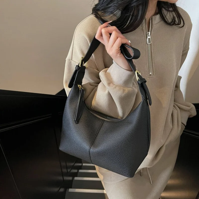 Tas Tangan Kulit Wanita Mewah Kelas Atas 2025 Merek Terkenal Desainer Paris Trendi Vintage ​