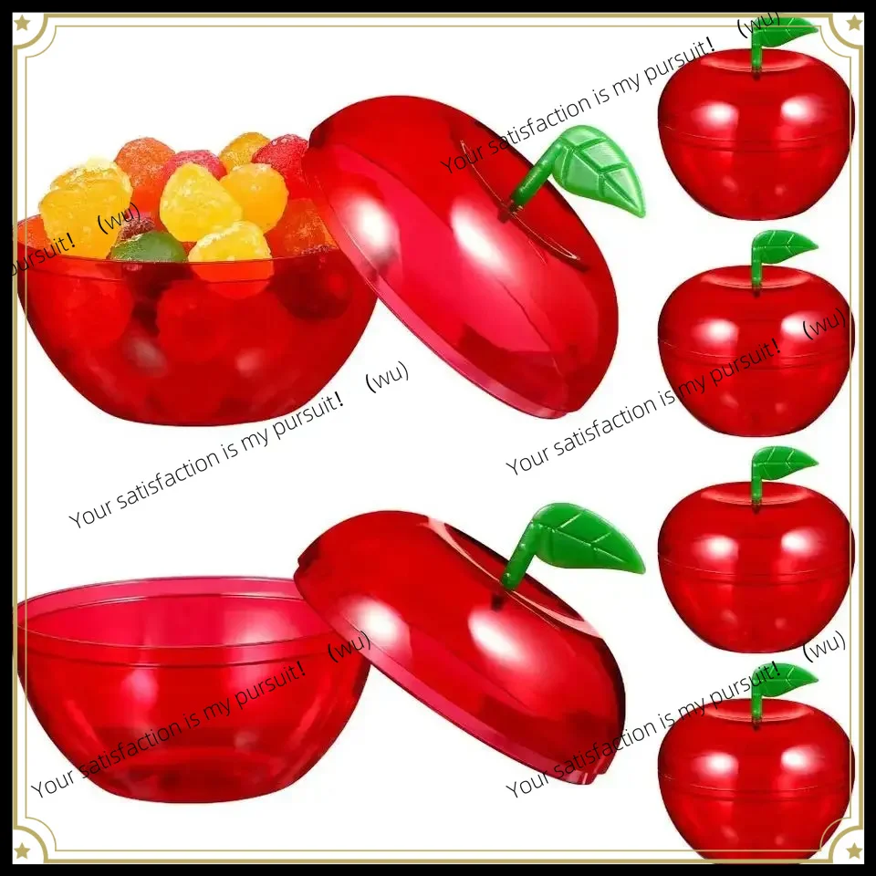 ZOCI-Wedding Party Candy Box Snack Container Toy Apple Shape Shatterpoof Fruit-Shaed Candy Case Christmas Party Decoration