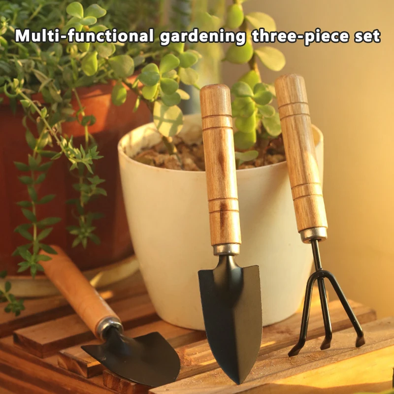 NEW3pcs/Set Mini Garden Tool Set For Garden Plants Flower Pot Cactus Vegetables Digging Weeding Indoor Small Plants Garden Tools