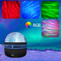 USB Starry Projector Light Colorful Ocean Wave Night Lights Starry Light Disco DJ Party Ball Colorful Club Stage Decoration