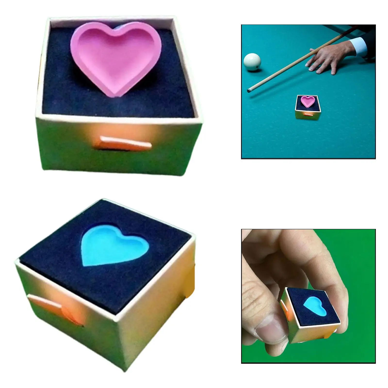 

Billiard Cue Tip Chalk Gift Enhances Grip Billiard Accessories Snooker Cue Chalk for Girlfriend Boyfriend Bar Tournaments Gym