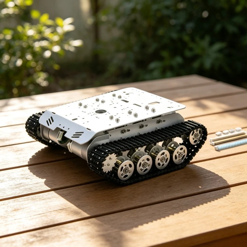R3 Series Tracked Robot Tank Chassis Kit MG540 Motors Independent Suspension Educational Platform