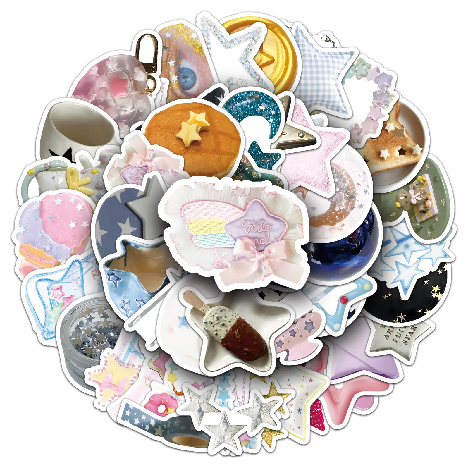 

10/30/50PCS Star INS Style Fresh Y2K Cartoon Sticker DIY Phone Laptop Luggage Skateboard Graffiti Decals Fun for Kid