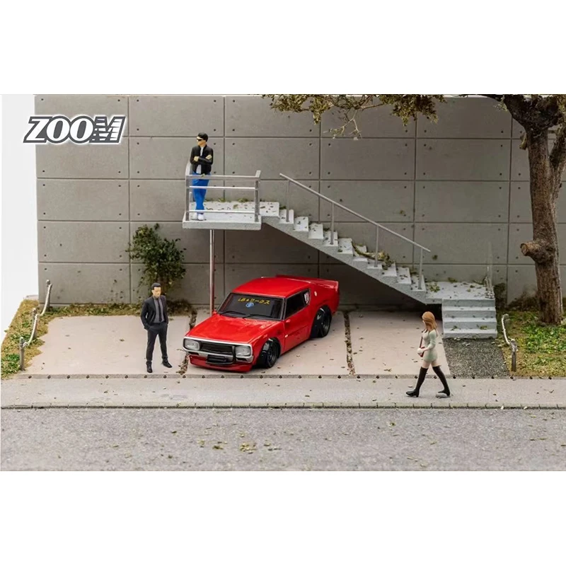 ZOOM In Stock 1:64 LBWK SKYLINE GTR KPGC110 Diecast Car Model Toys