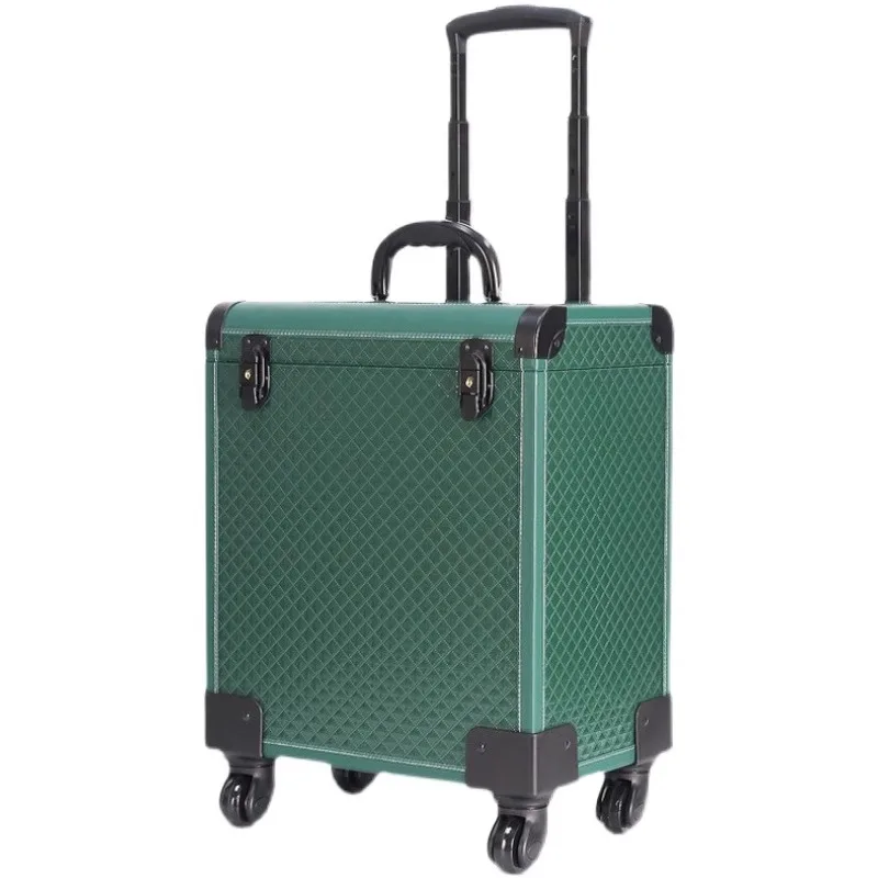 Mallette de maquillage cosmétique pour tatoueurs, bain de pieds, EU-Trolley Case, grande capacité, bagages, sortie, boîte à outils de rangement