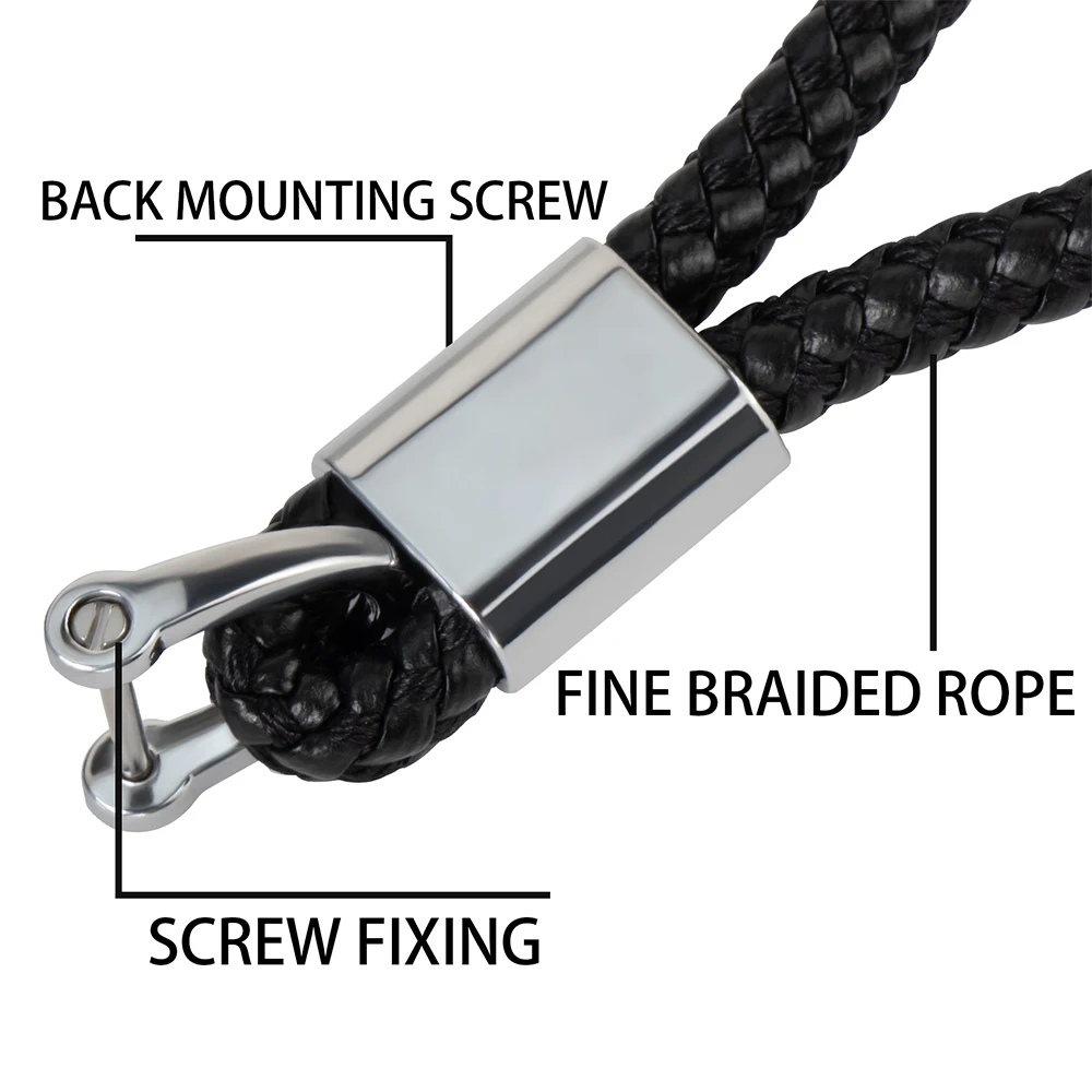 For Audi A4 B5 B6 B8 A1 A3 8V 8P 8L A6 C5 C7 A5 A7 A8 Q3 Q5 Q7 TT Car Keychain Strap Key Holder Keyrings Lanyard Pendant Decor view 4