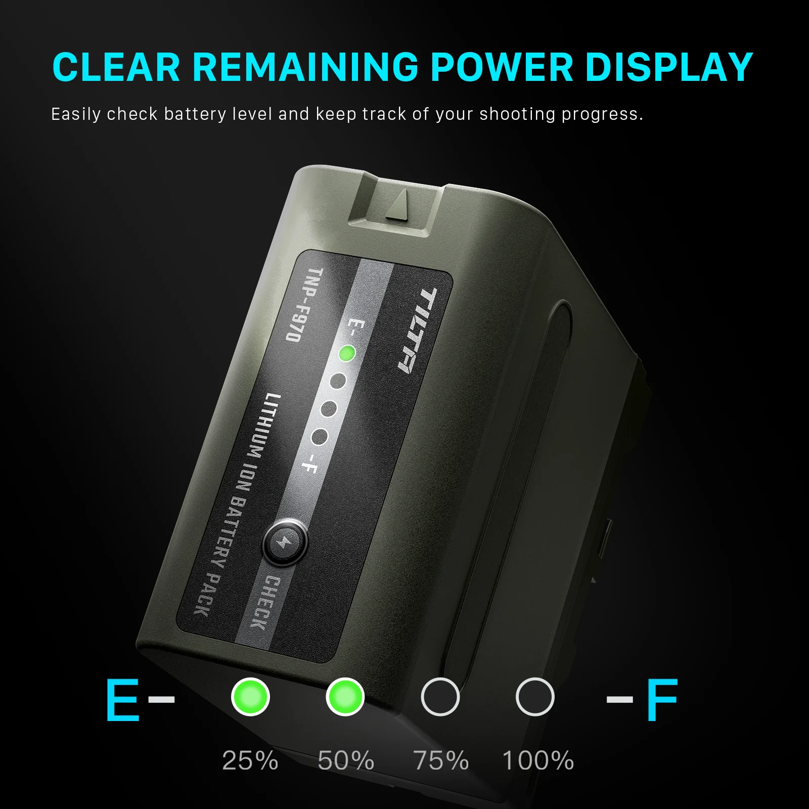 TILTA Camera Battery for Sony NP-F970 USB-C Battery Portable Charging Station for Sony NP-F550/NP-F750/NP-F970/NP-FM50/NP-FM500H