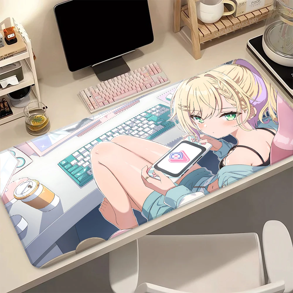 Anime Mauspad Gamer Computer-Zubehör XXL Tastatur-Tischmatte Kurumi Noah Büro Gaming Laptop Zubehör Schreibtischunterlage