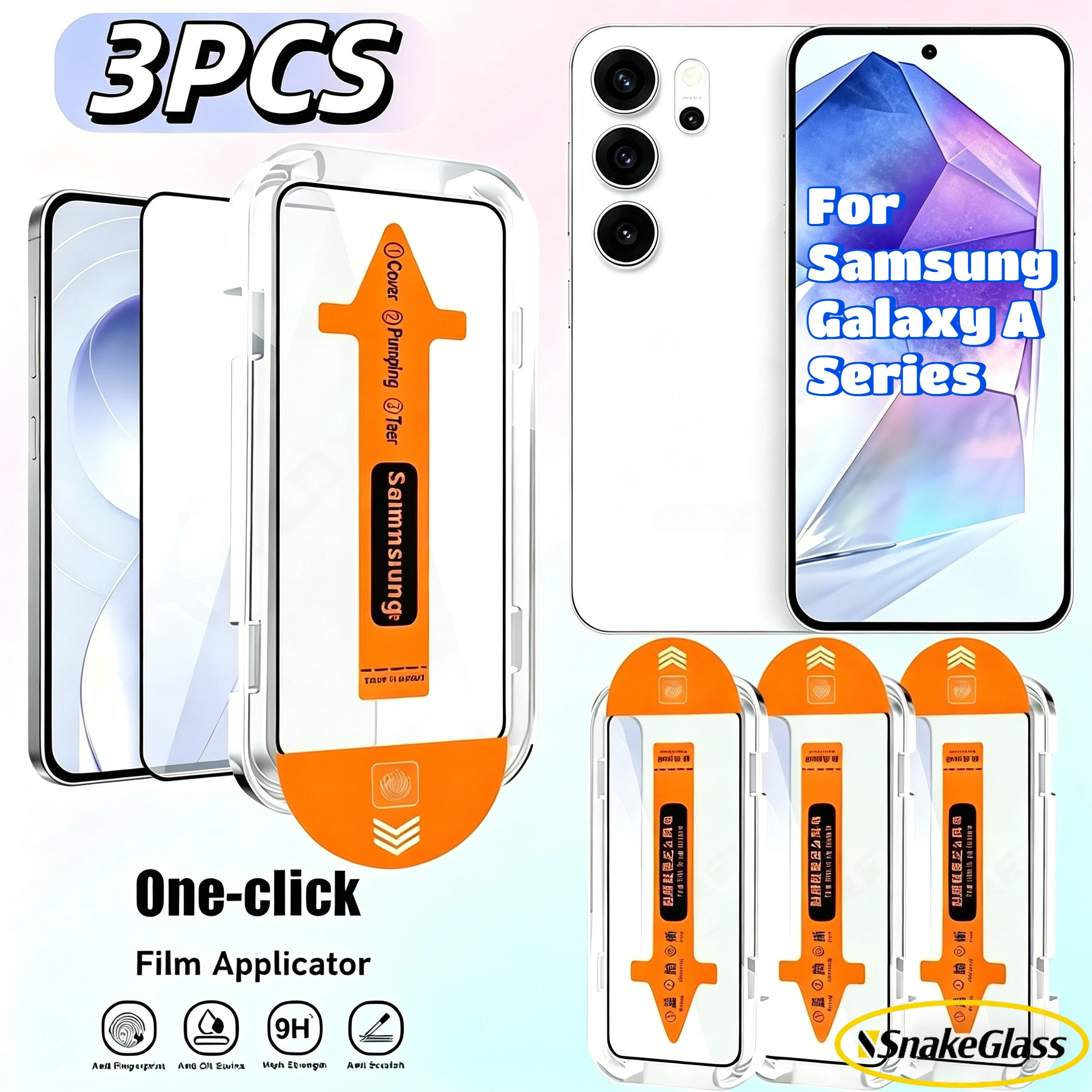 

Dust-Free HD Tempered Glass for Samsung Galaxy A55 A71 A56 A41 A35 A16 A17 A05S Smooth Texture Explosion-proof Screen Protector