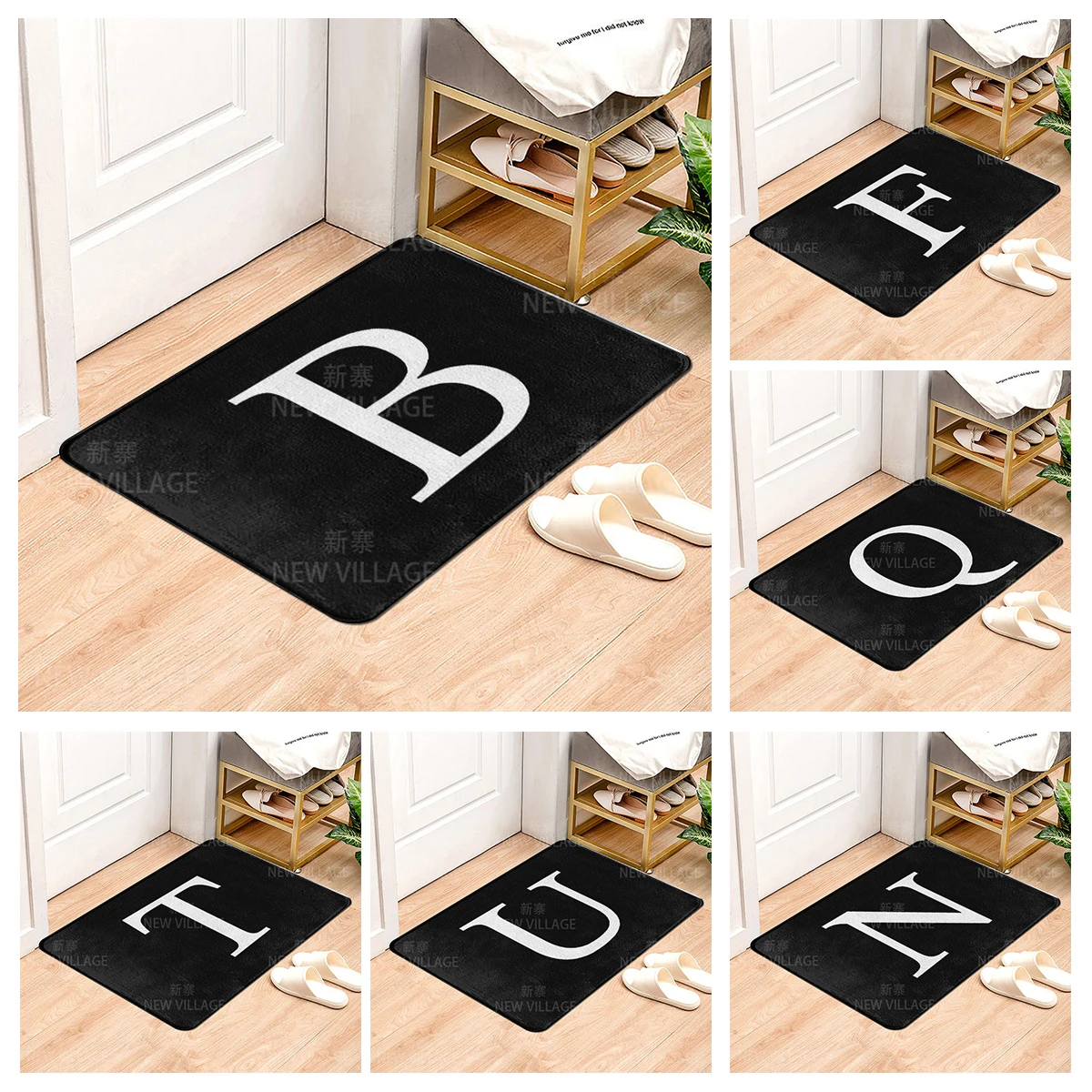 House carpet letter series Home doormat entrance Room Bathmat Footmat bathroom non-slip mat Kitchen water absorption mat