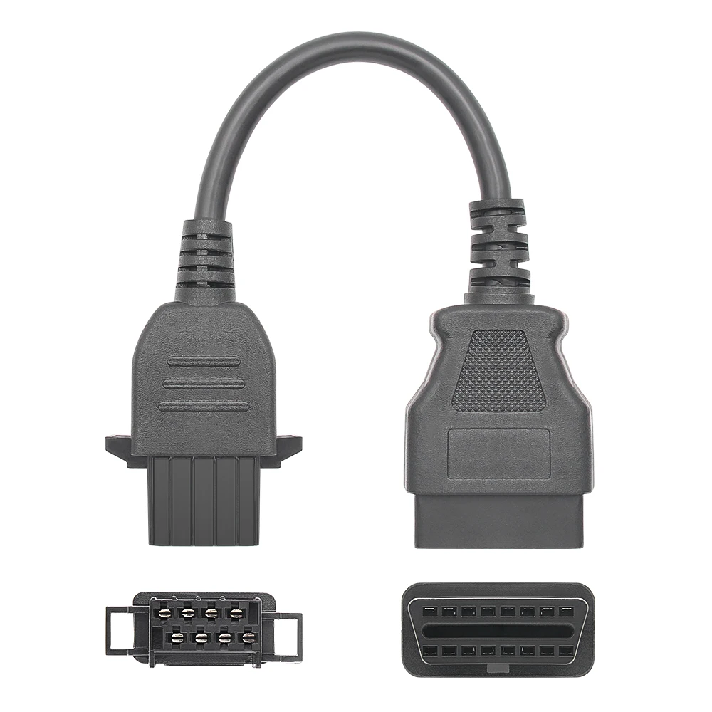 Truck Cable 8pin for Volvo to OBD2 16pin Adapter Compatible with Diagnostic Tools for volvo
