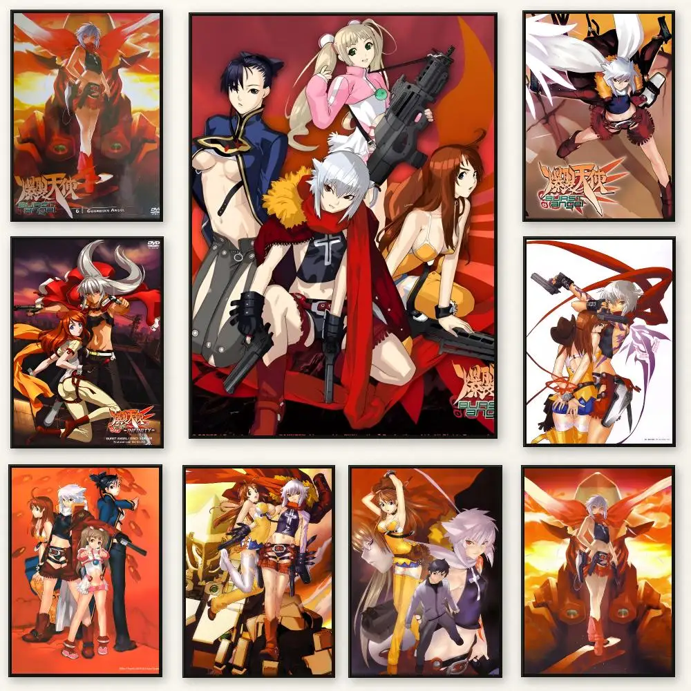 Burst Angel Poster Frameless Peel-and-Stick Removable Wall Art Print