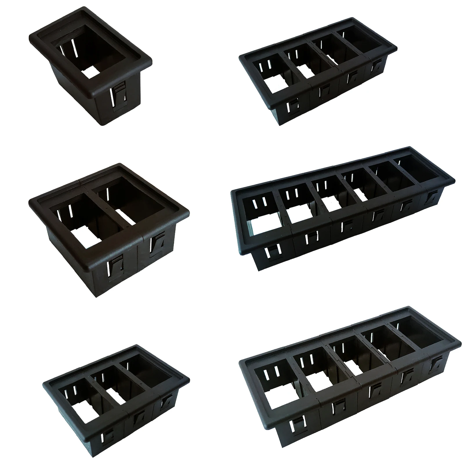 Soporte de Panel Tipo Clip para Interruptor Basculante de 1/2/3/4/5/6 Vías para Coche/Barco, Accesorios DIY para Embarcaciones Marinas, ARB, Narva, 4x4, Piezas de Automóvil