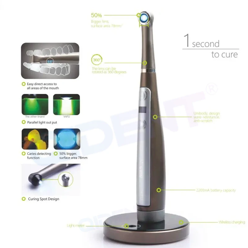 VRN 1s Dental Curing Light Led Lamp VAFU LED curing light high quality  Whole Metal Body